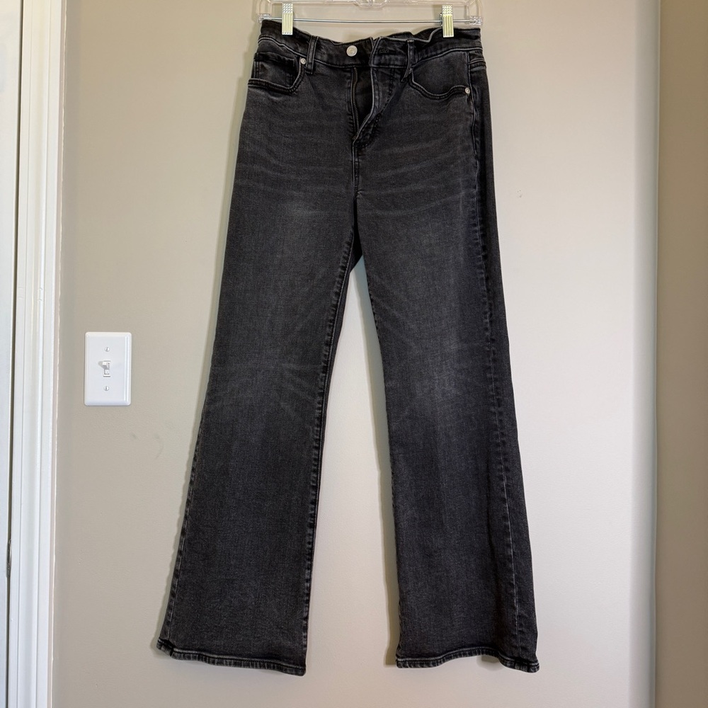 LOFT Charcoal Wide-Leg Petite Women's Jeans